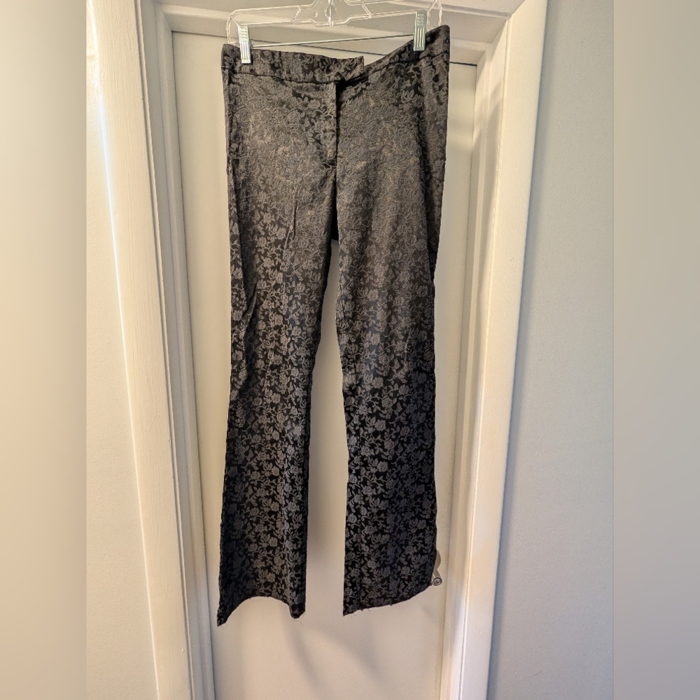 Tempted Black Floral Pants